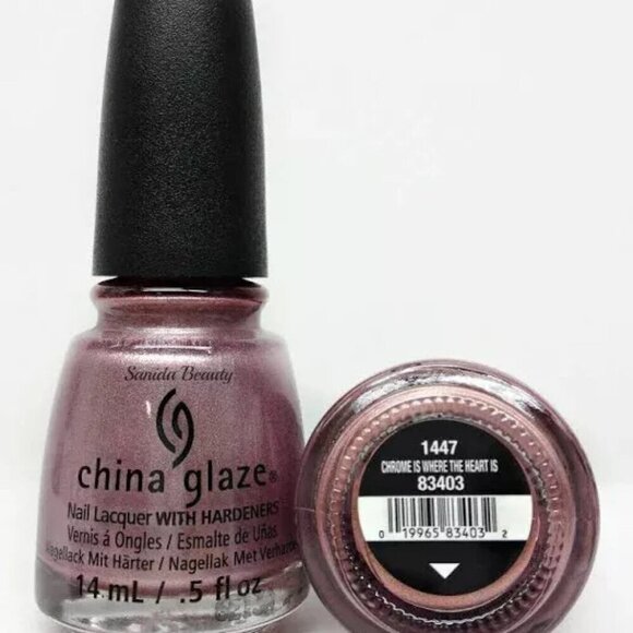 💖3/$15💖 China Glaze Polish 1447 Chrome Is Where The Heart Is - Picture 7 of 7